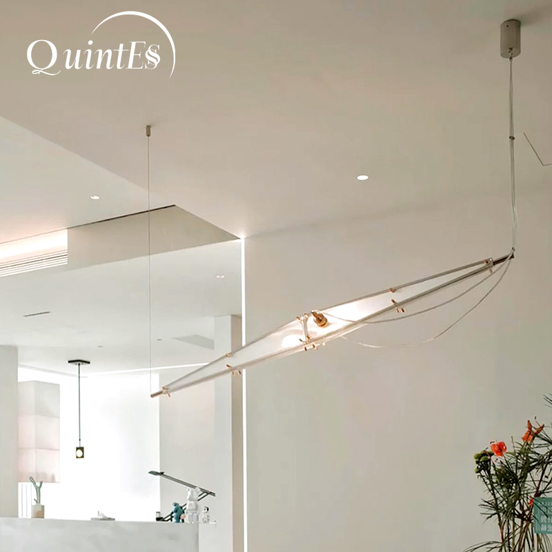 Home Bathroom Lighting Design - Szklany żyrandol LED, minimalistyczny design, srebrny,