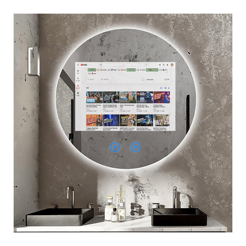 Home Bathroom Lighting Design - Nowoczesny design Smart TV Magiczne lustro