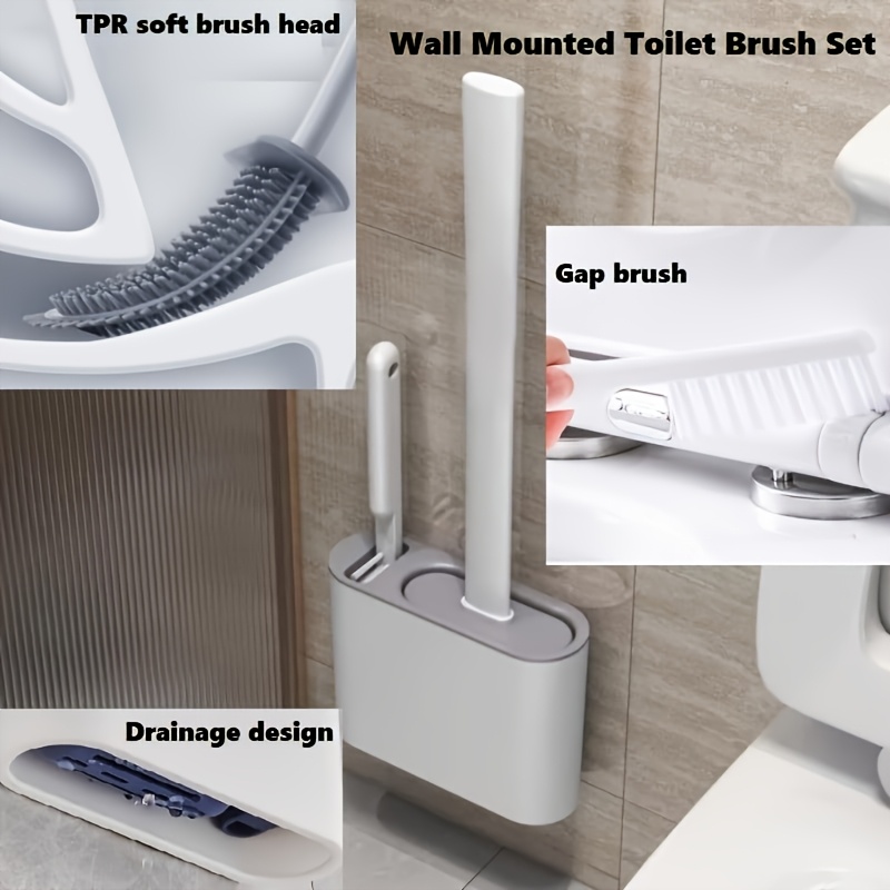 Home Goods Bathroom Storage - Zestaw szczotki do WC do montażu