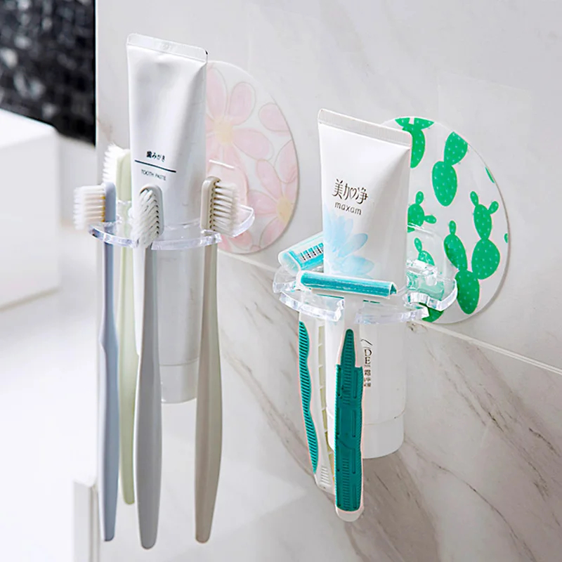 Toothbrush Holder Set - 1/3 szt. Samoprzylepny uchwyt na szczoteczki