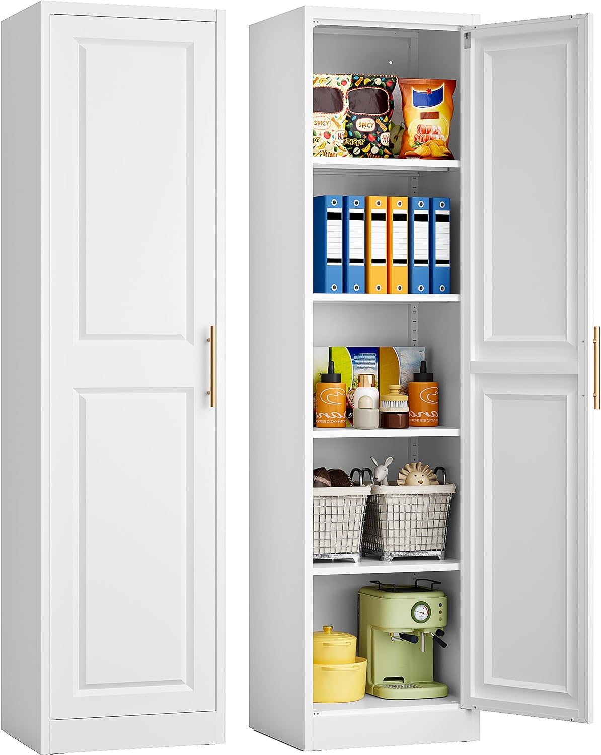 Home Goods Bathroom Storage - Wysoka, wąska szafka do przechowywania z