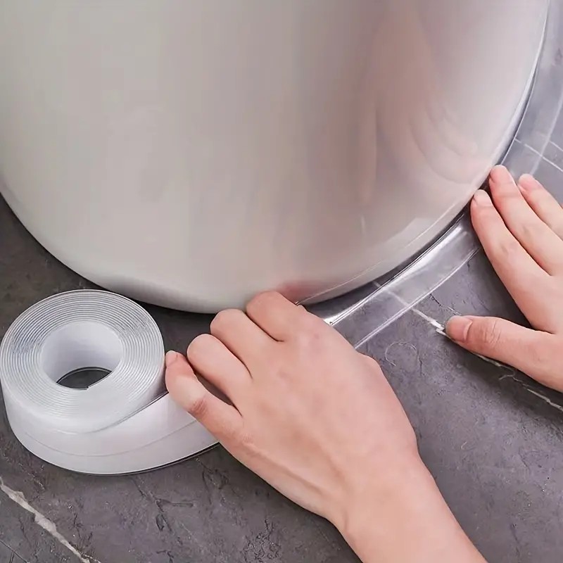 Bathroom Home Improvement - 1 rolka wodoodpornej przezroczystej taśmy samoprzylepnej