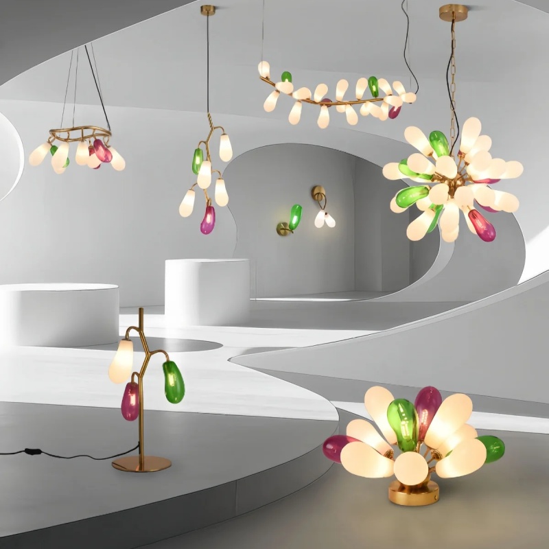 Nowoczesny żyrandol z kolorowe – Home Bathroom Lighting Design recenzja i cena