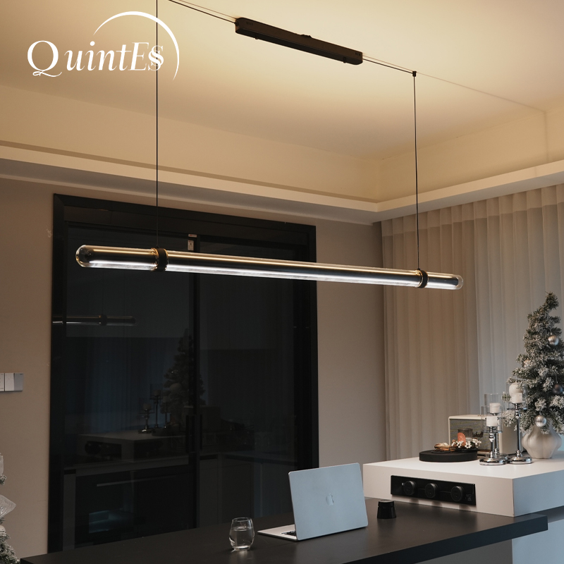 Luksusowa Czarna Długa Lampa W – Home Bathroom Lighting Design recenzja i cena