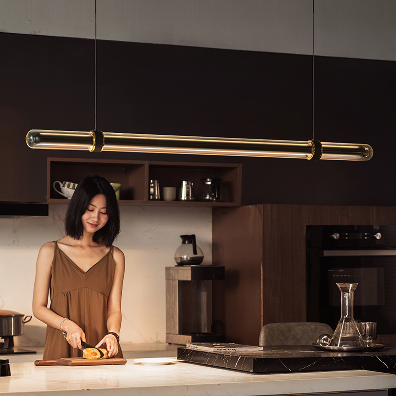 Luksusowa Czarna Długa Lampa W – Home Bathroom Lighting Design recenzja i cena