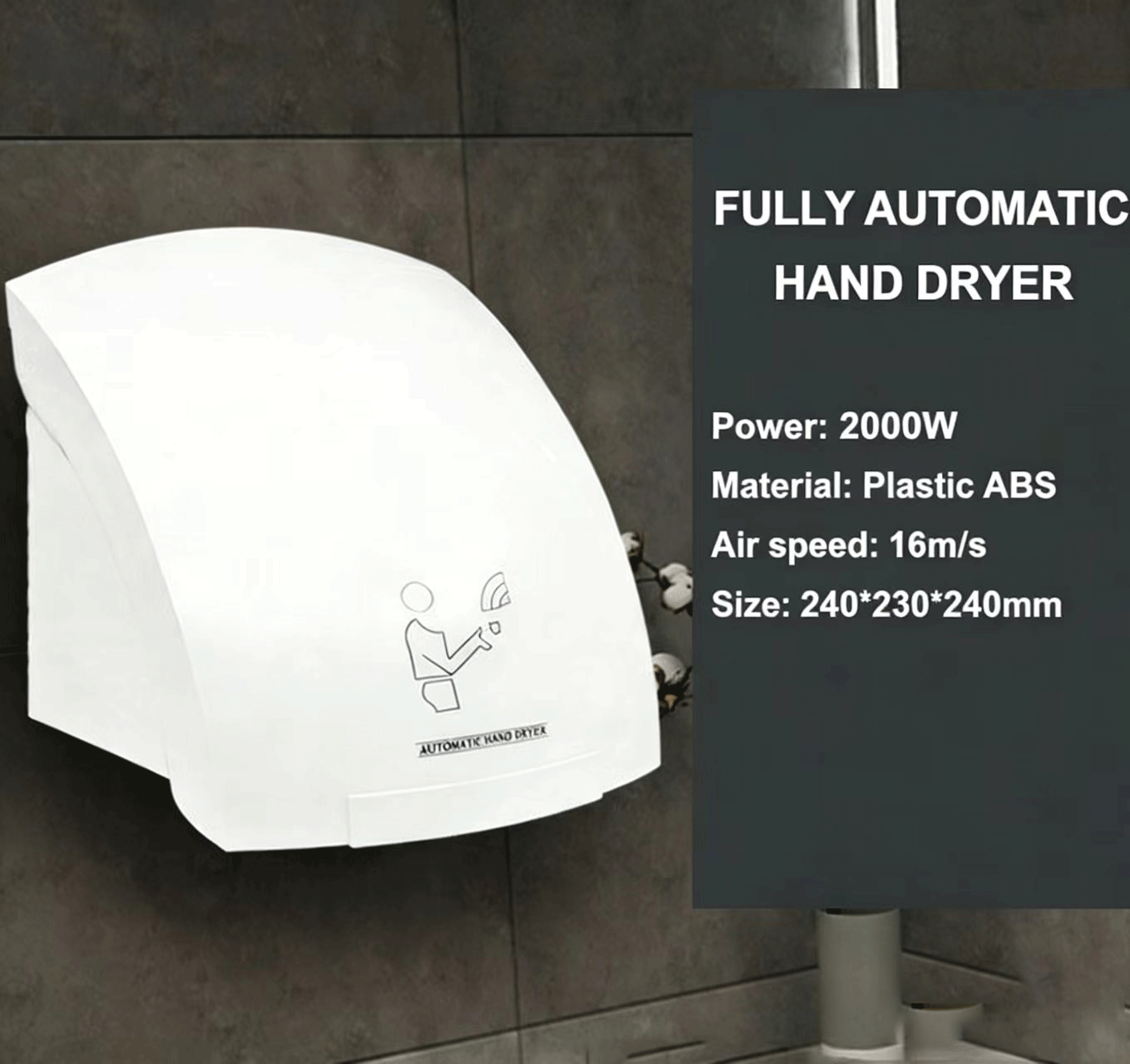 elektryczna suszarka do rąk do – Home Bathroom Hand Dryer recenzja i cena