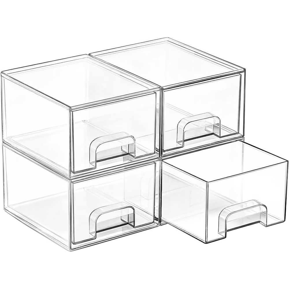 Małe, przezroczyste, sztaplowa – Home Goods Bathroom Storage recenzja i cena
